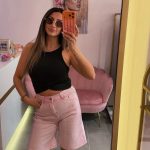 Pink Shorts Strass