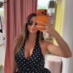 Polka Dots Print Top Halter