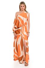 Orange Pattern Dress