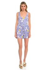 Ριγέ Σορτς με Floral Print